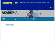 Tablet Screenshot of fernox-products.sk